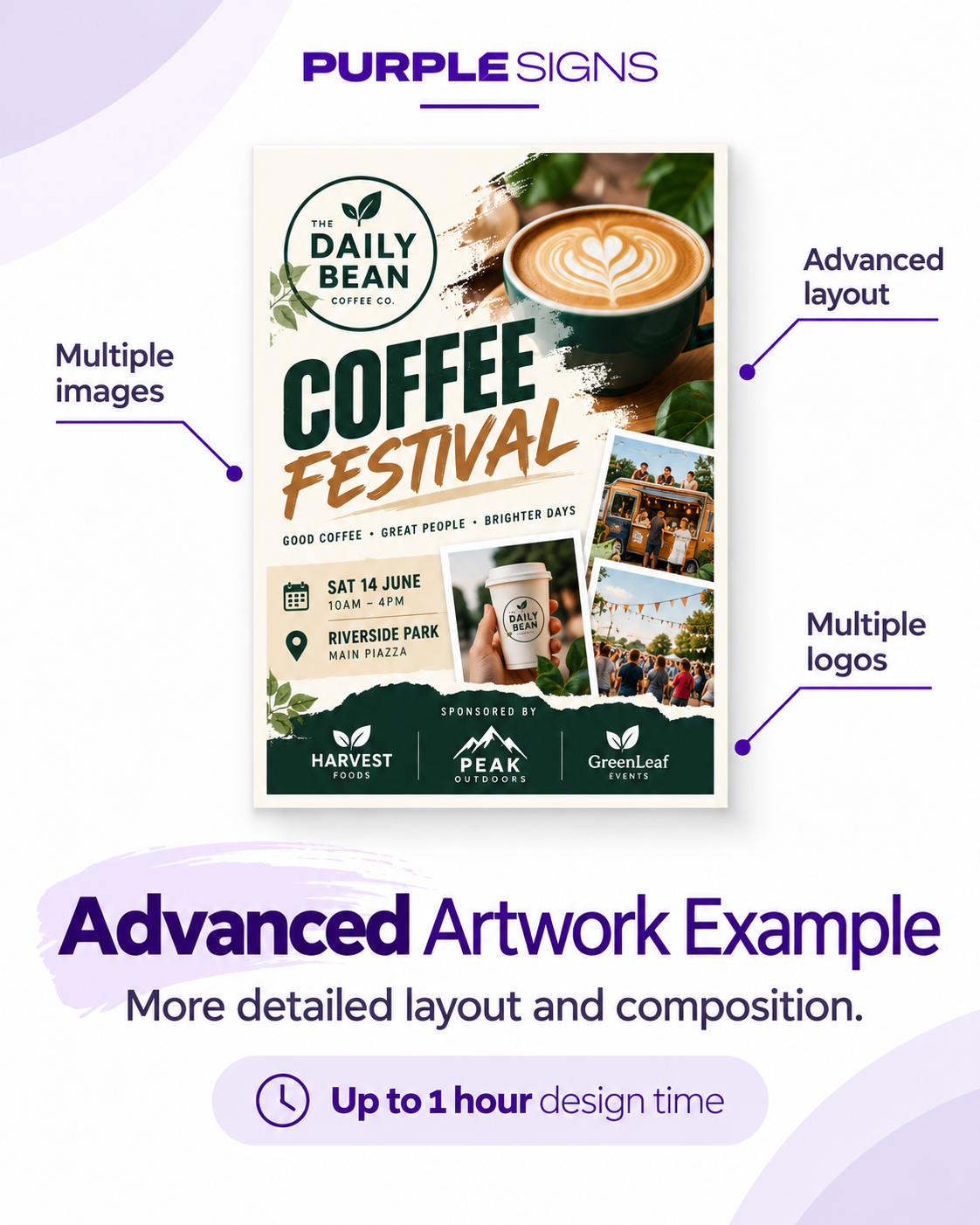 Advanced Artwork example - detailed multi-image layout
